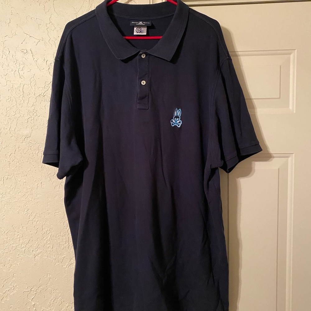 Psycho Bunny mens 3xl navy blue polo